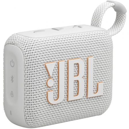 Altavoz con Bluetooth JBL GO 4/ 4.2W/ 1.0/ Blanco