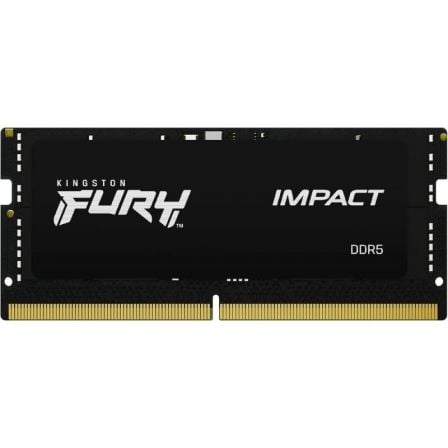 Memoria RAM Kingston FURY Impact 16GB/ DDR5/ 5600MHz/ 1.1V/ CL40/ SODIMM