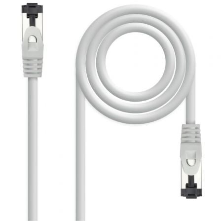 Cable de Red RJ45 SSTP Nanocable 10.20.2007 Cat.8.1/ 7m/ Gris