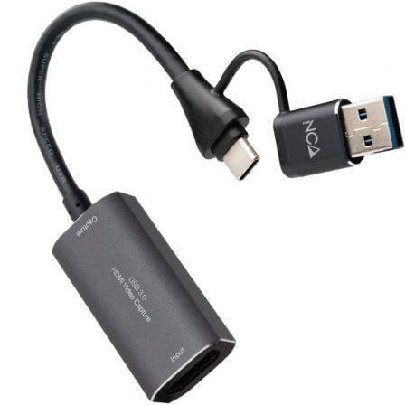 Capturadora de Video Externa Nanocable 10.15.0001/ USB Tipo-C - USB 3.0