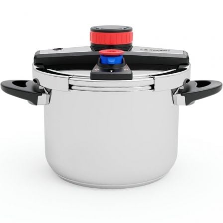Olla a Presión Orbegozo HP 6200/ 6L/ Acero Inoxidable/ Apta para Inducción