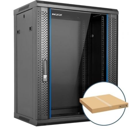 Armario Rack Mural Desmontado Phasak PHO 2216D/ 19"/ Altura 16U