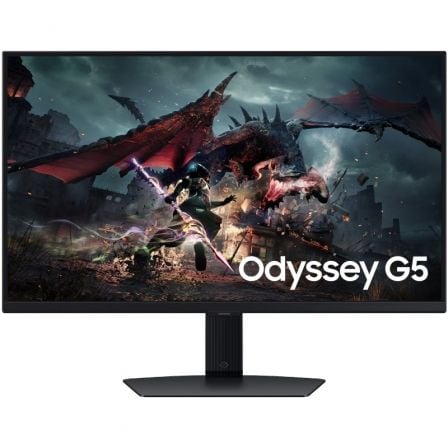 Monitor Gaming Samsung Odyssey G5 G50D S27DG502EU 27"/ QHD/ 1ms/ 180Hz/ IPS/ Regulable en Altura/ Negro