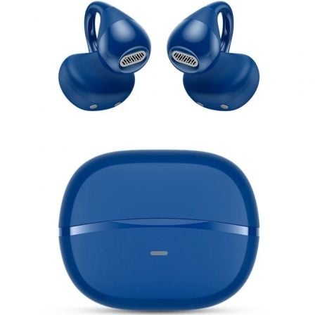 Auriculares Bluetooth SPC Boost Clip con estuche de carga/ Autonomía 6h/ Azules