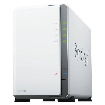NAS Synology Diskstation DS223J/ 2 Bahías 3.5"- 2.5"/ 1GB DDR4/ Formato Torre