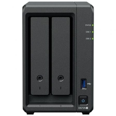 NAS Synology Diskstation DS725+/ 2 Bahías 3.5"- 2.5"/ 8GB DDR4/ Formato Torre