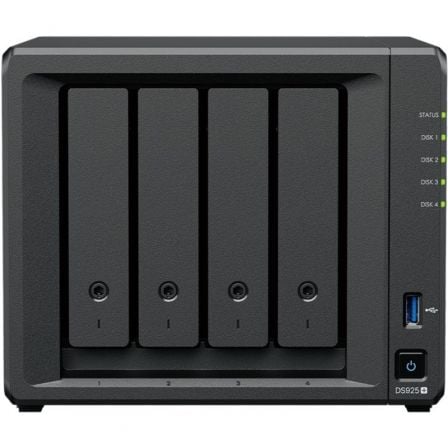 NAS Synology Diskstation DS925+/ 4 Bahías 3.5"- 2.5"/ 4GB DDR4/ Formato Torre