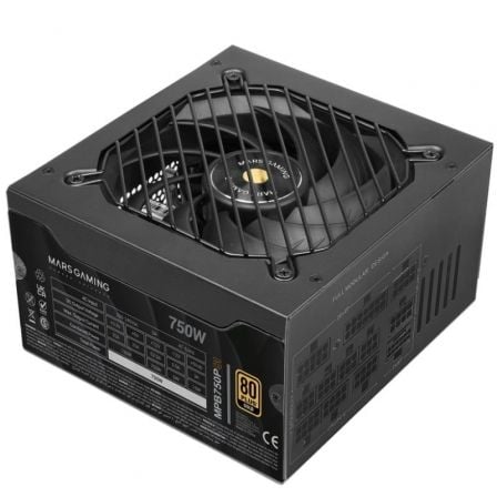Fuente de Alimentación Mars Gaming MPB750PSI/ 750W/ Ventilador 14cm/ ATX 3.1/ PCIe 5.1/ 80 Plus Gold
