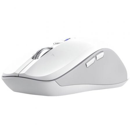 Ratón Ergonómico Inalámbrico Trust Ferro/ Hasta 3200 DPI/ Blanco