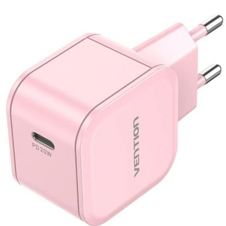 Cargador de Pared GaN Vention FEJP0-EU/ 1xUSB Tipo-C/ 20W