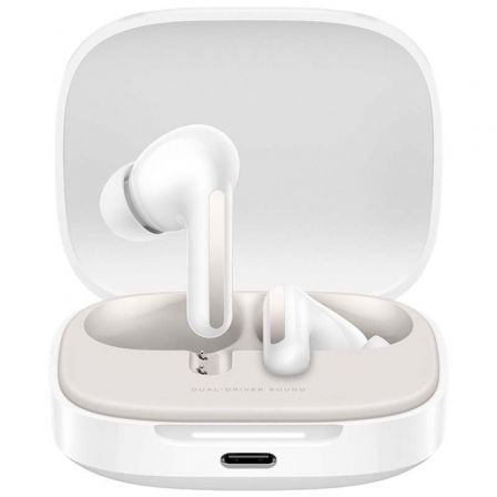 Auriculares Bluetooth Xiaomi Redmi Buds 6 con estuche de carga/ Autonomía 10h/ Blancos